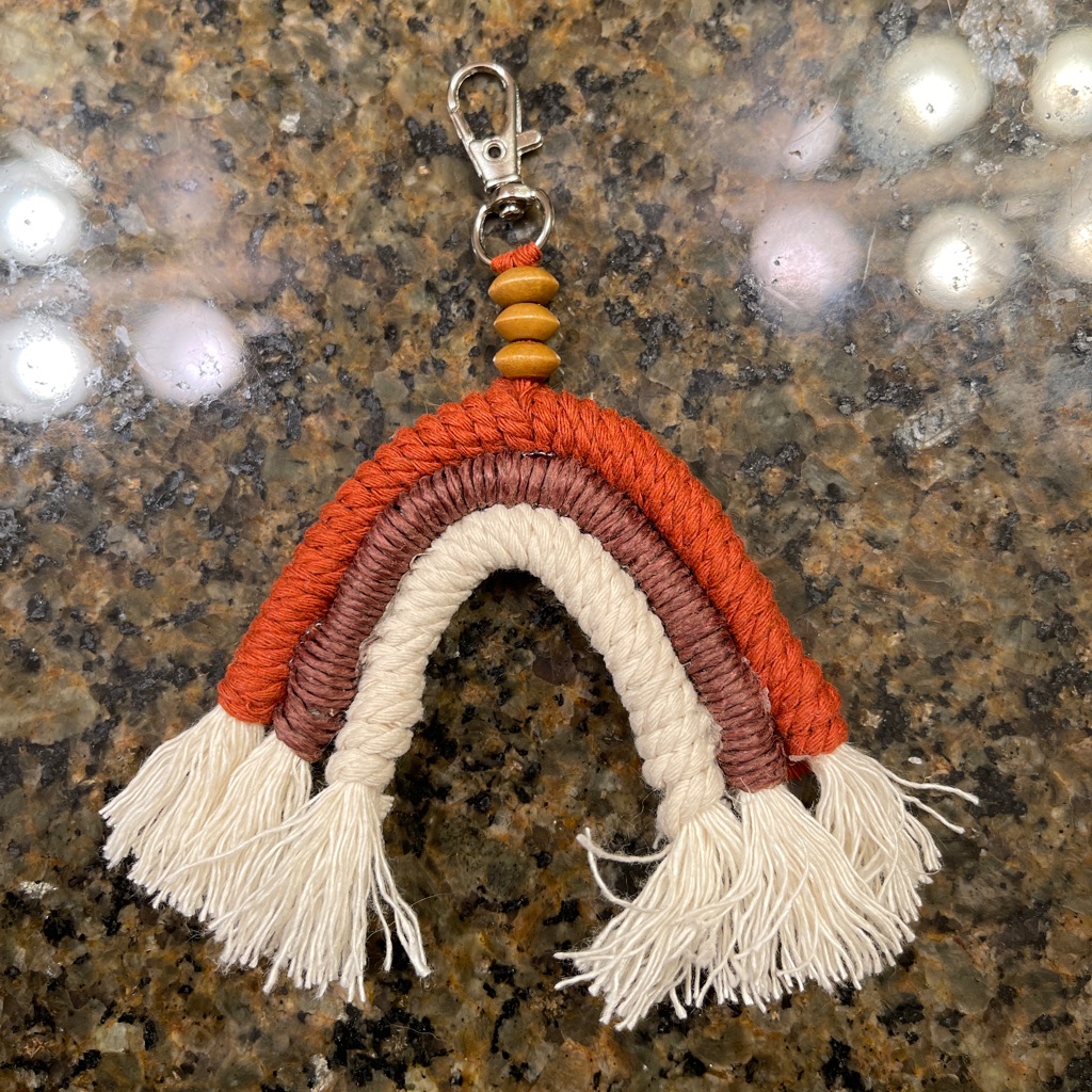 Handmade Rainbow Keychain